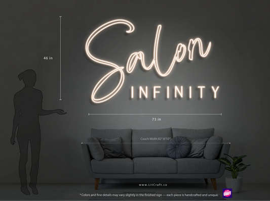 SALON INFINITY (2nd Design) | Custom Neon Sign