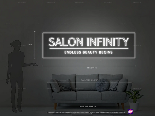 SALON INFINITY (First Design) | Custom Neon Sign